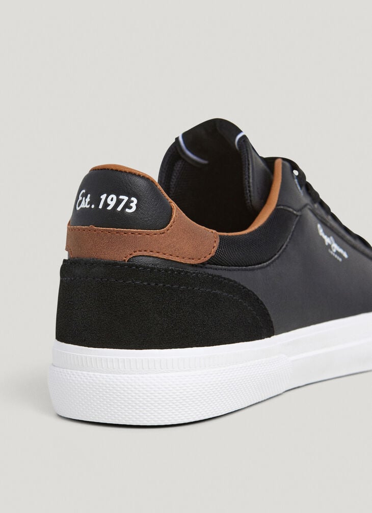 Pepe Jeans Classic Trainers With Suede Details - Kenton