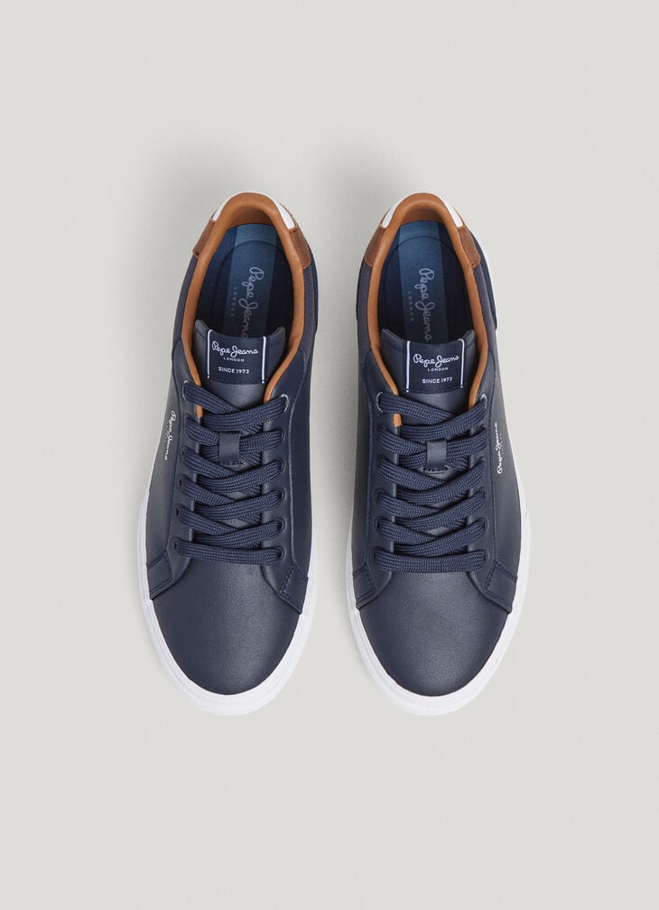 Pepe Jeans Classic Trainers With Suede Details - Kenton