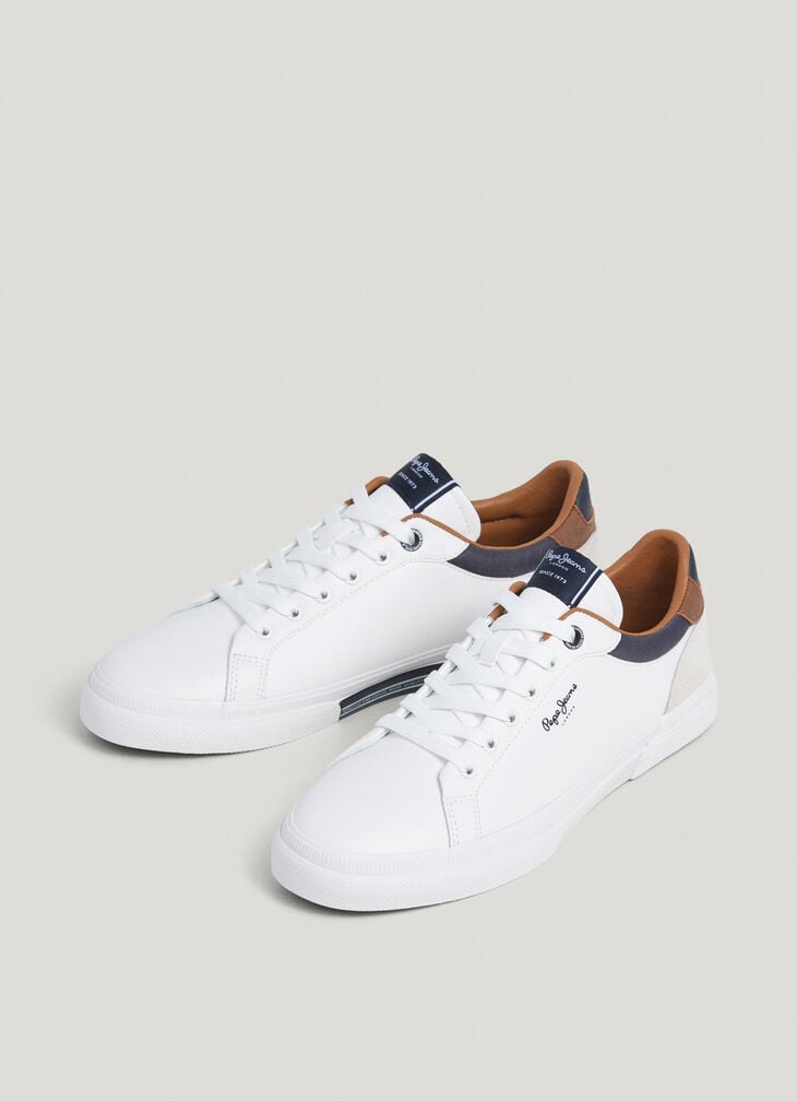 Pepe Jeans Classic Trainers With Suede Details - Kenton