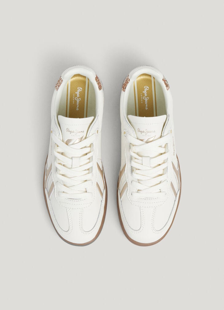 Pepe Jeans Leather Trainers With Suede Details- Ball