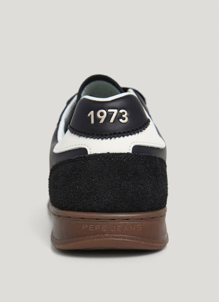 Pepe Jeans Leather Trainers With Suede Details- Ball