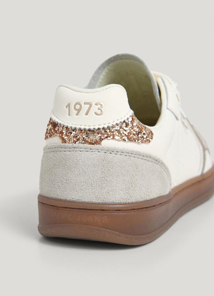 Pepe Jeans Leather Trainers With Suede Details- Ball