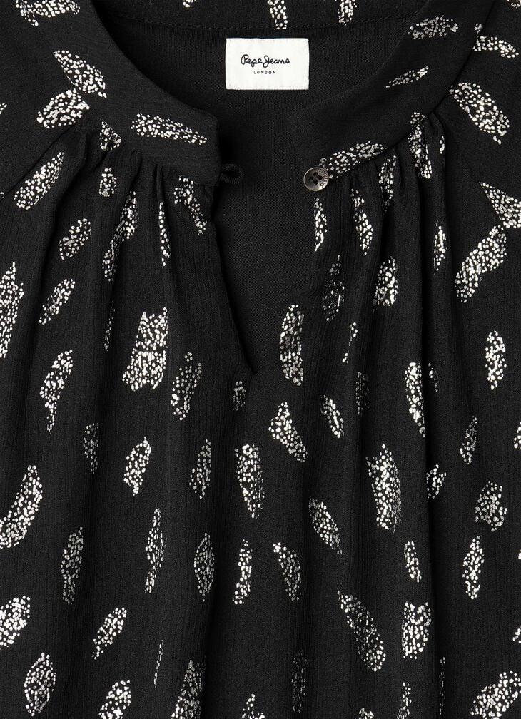 Pepe Jeans Abstract Print Mini Dress