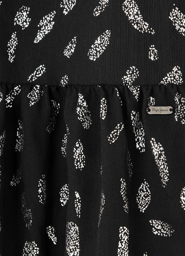 Pepe Jeans Abstract Print Mini Dress