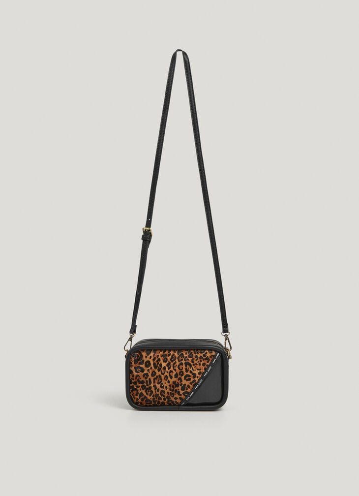 Pepe Jeans Animal Print Faux Leather Bag