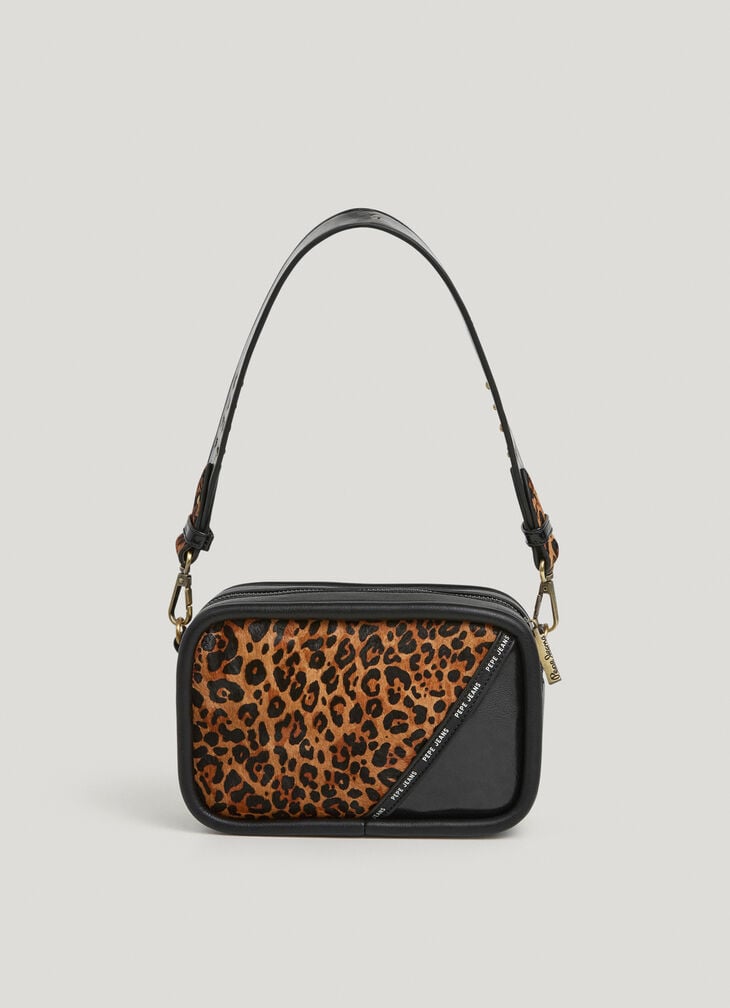 Pepe Jeans animal print faux leather bag