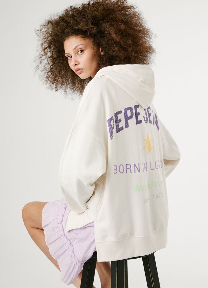 Pepe Jeans back print hoodie