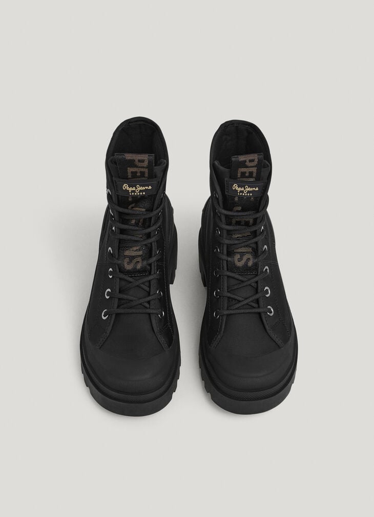 Pepe Jeans Block Heel Ankle Boots