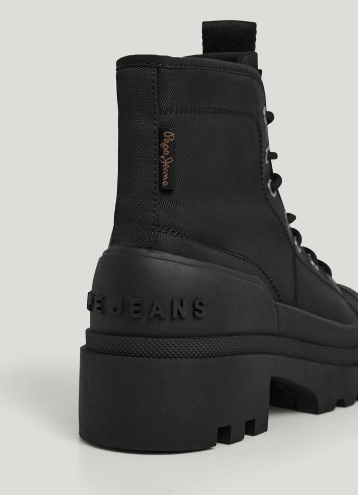 Pepe Jeans Block Heel Ankle Boots