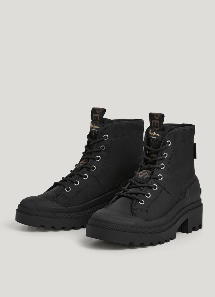 Pepe Jeans Block Heel Ankle Boots