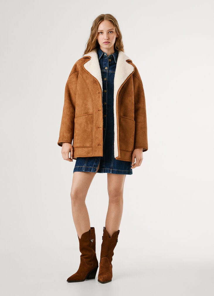 Pepe Jeans Borg Details Coat