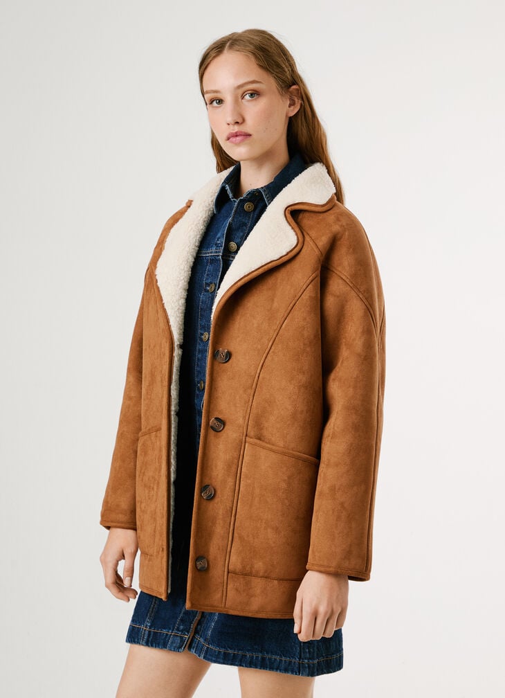 Pepe Jeans Borg Details Coat