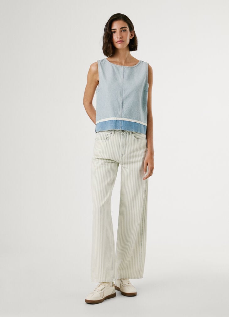 Pepe Jeans Boxy Fit Denim Top