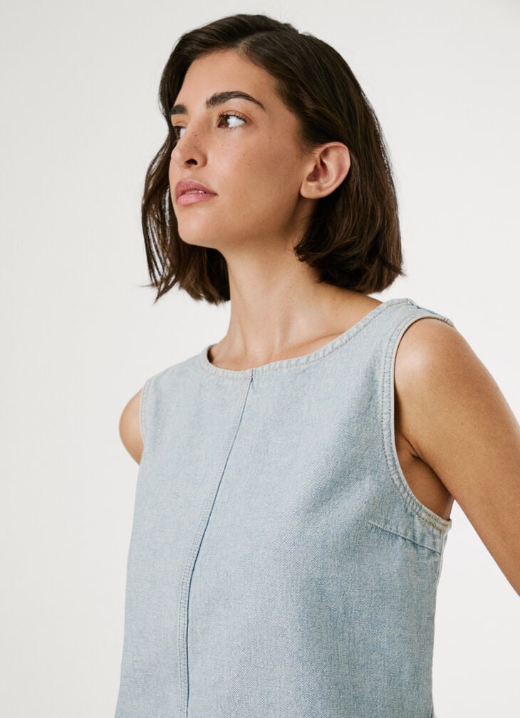 Pepe Jeans Boxy Fit Denim Top