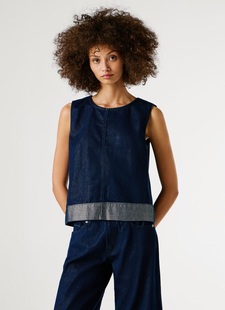Pepe Jeans Boxy Fit Denim Top