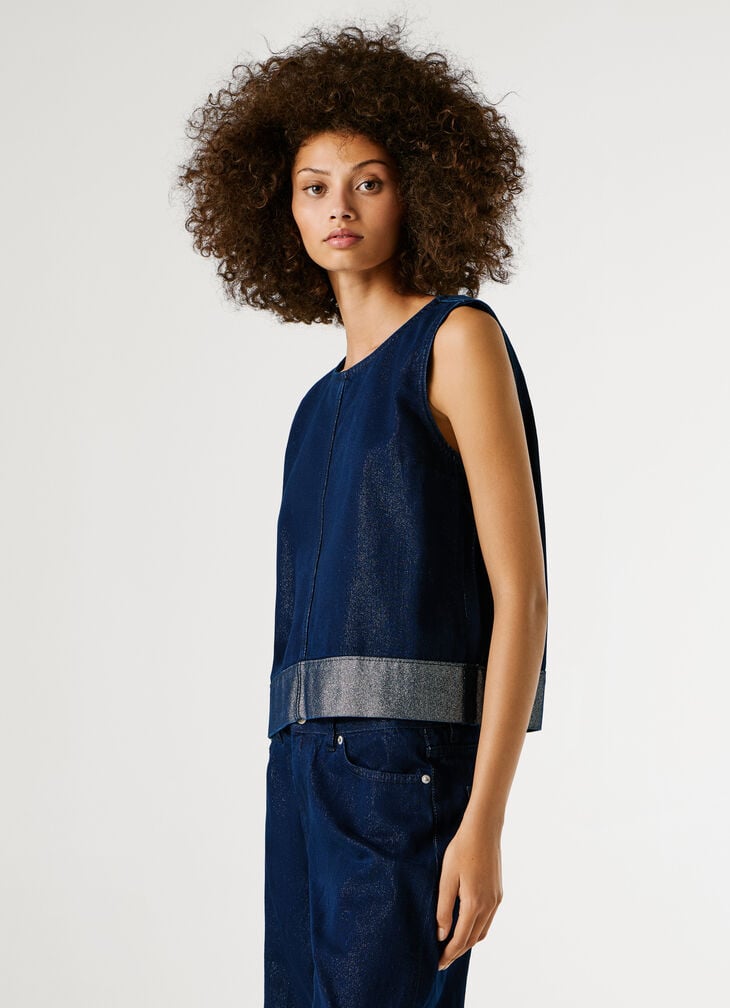 Pepe Jeans Boxy Fit Denim Top