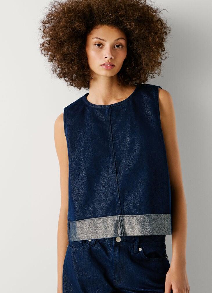 Pepe Jeans boxy fit denim top