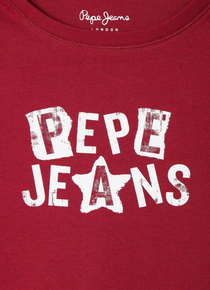 Pepe Jeans Boxy Fit Logo Print T-shirt