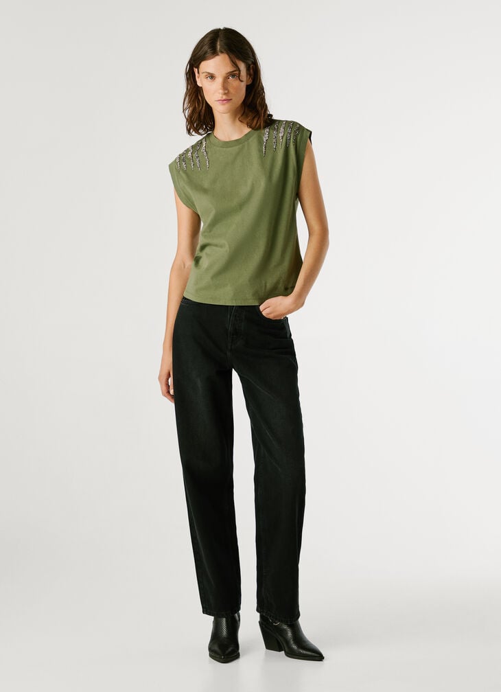 Pepe Jeans Boxy Fit Sleeveless T-shirt