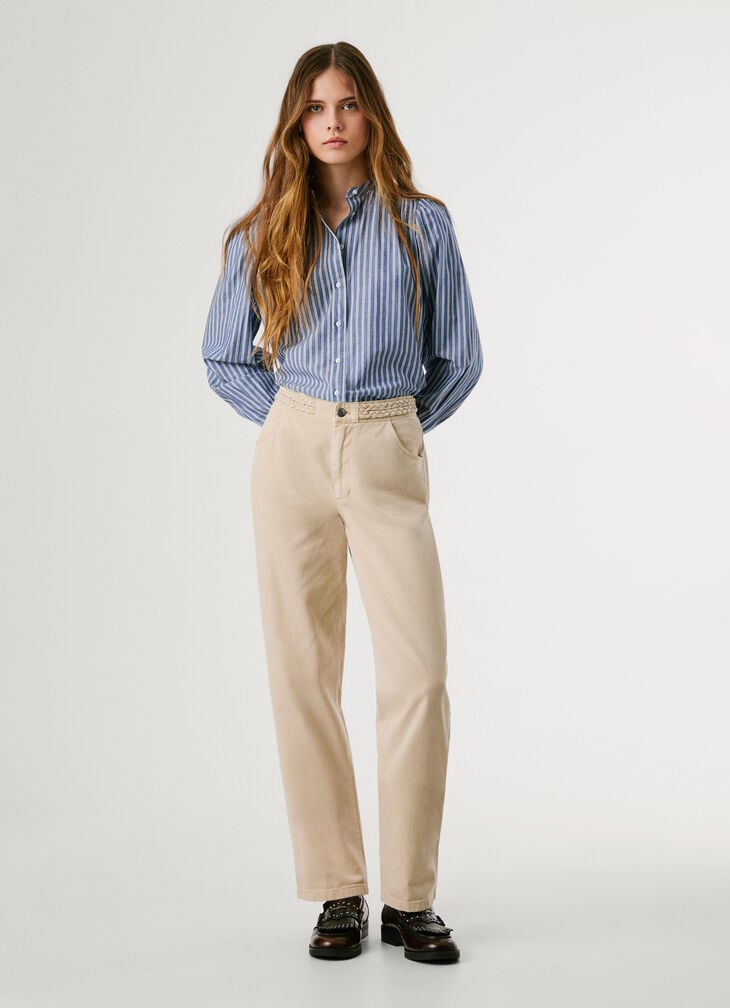 Pepe Jeans Braided Details Twill Trousers