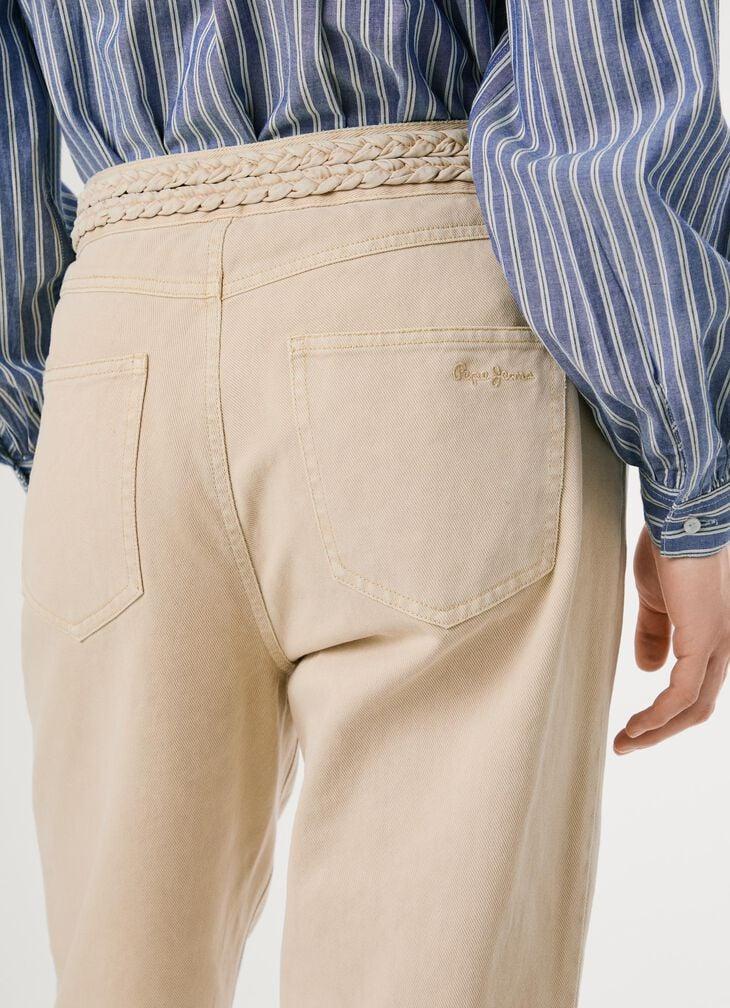 Pepe Jeans Braided Details Twill Trousers