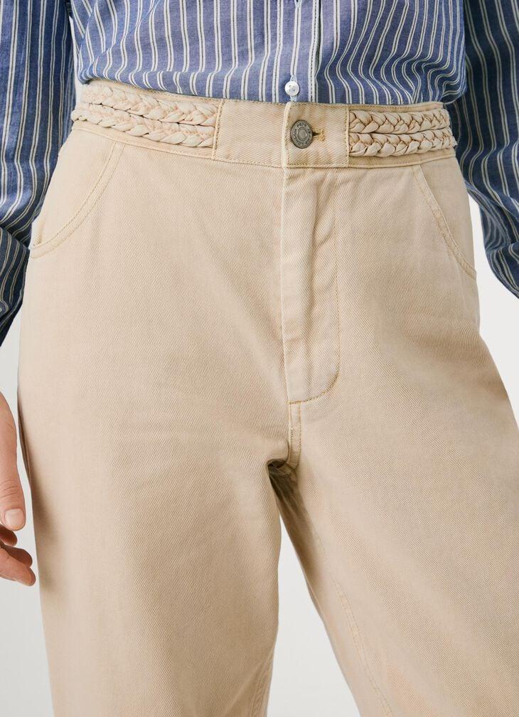 Pepe Jeans Braided Details Twill Trousers