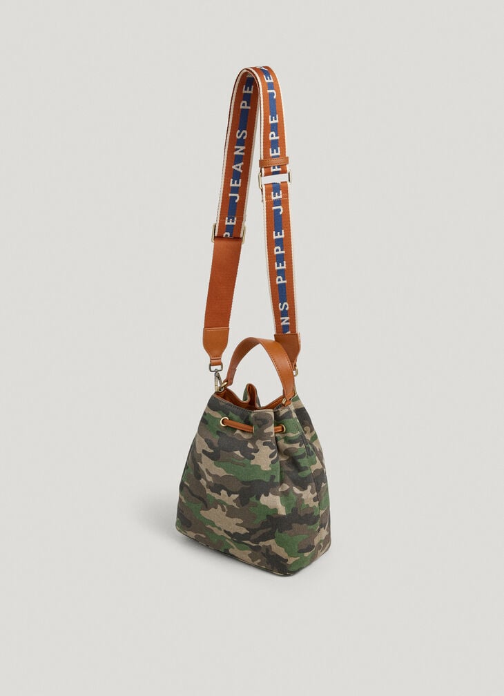 Pepe Jeans Camouflage Bucket Bag