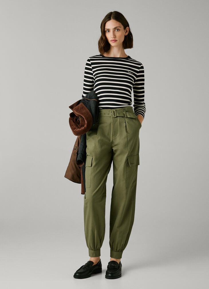 Pepe Jeans cargo trousers with belt