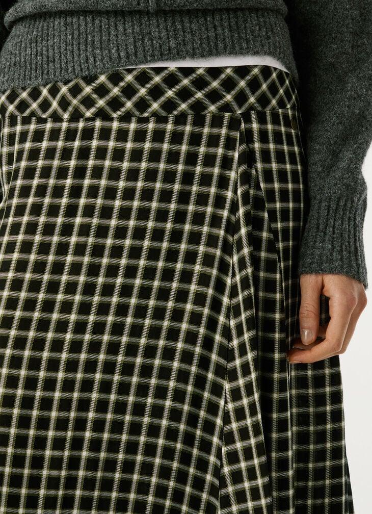 Pepe Jeans Checked Maxi Skirt