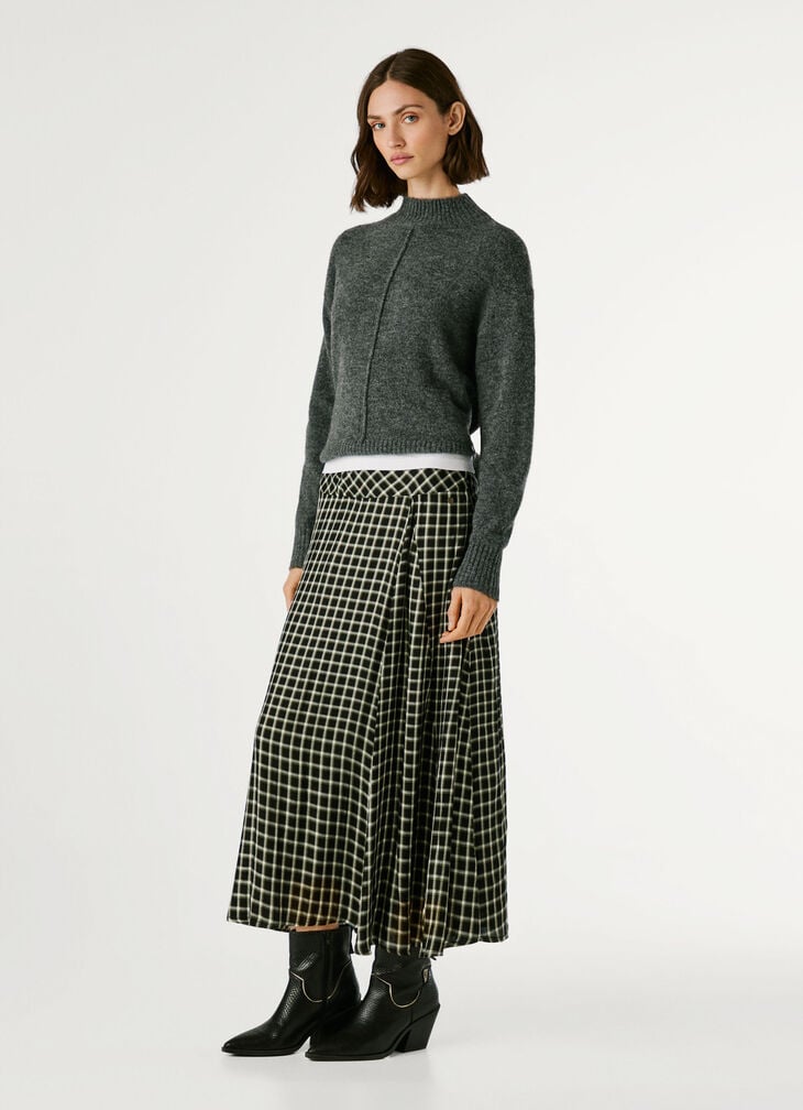Pepe Jeans Checked Maxi Skirt