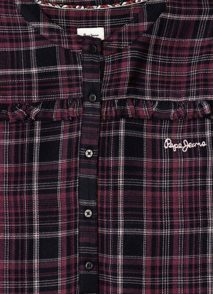 Pepe Jeans Checked Print Mini Dress