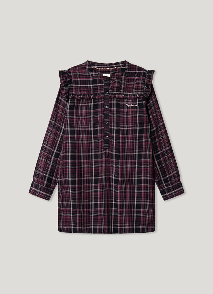 Pepe Jeans checked print mini dress