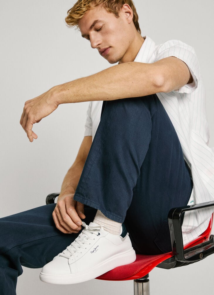 Pepe Jeans classic leather trainers