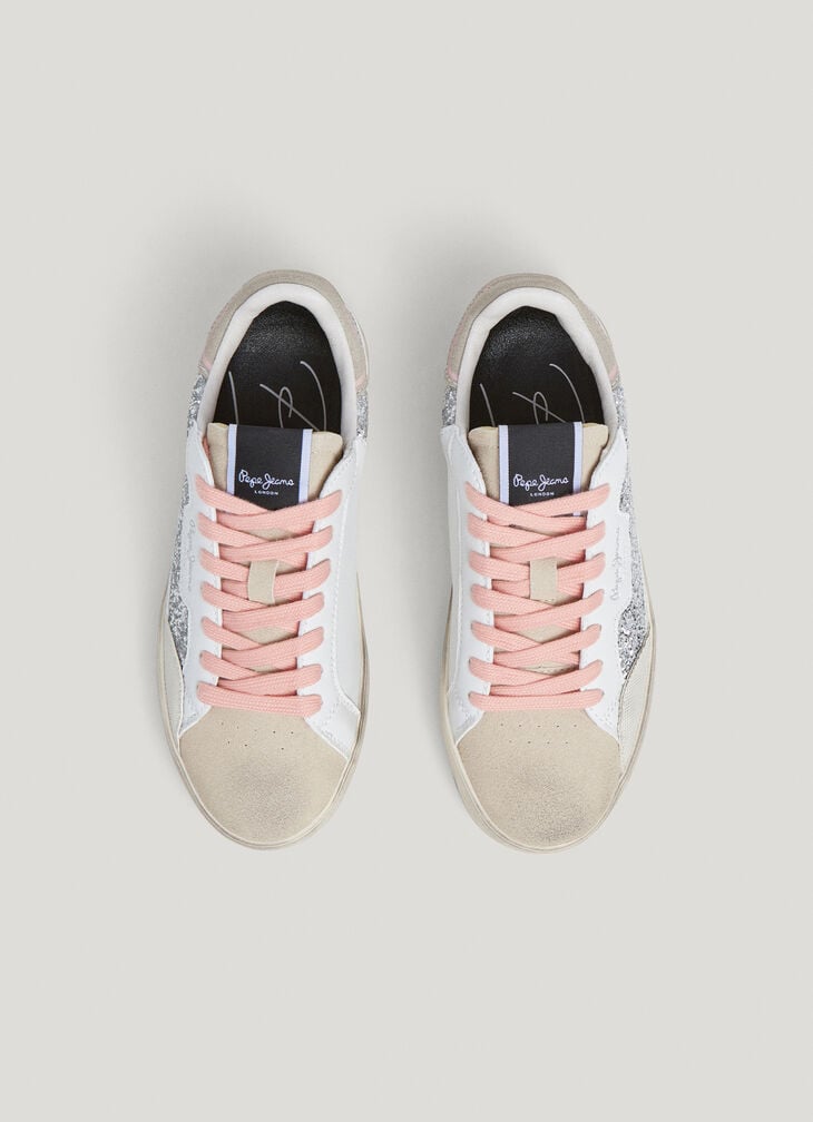 Pepe Jeans Classic Trainers With Glitter Details