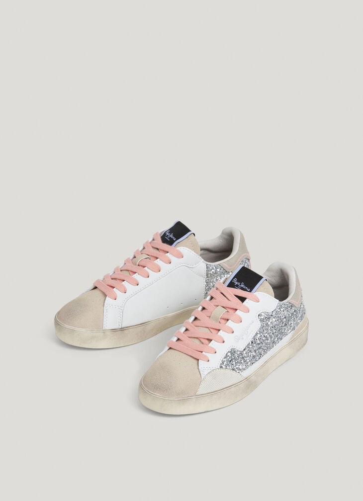 Pepe Jeans Classic Trainers With Glitter Details