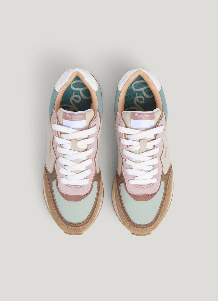 Pepe Jeans Combined Platform Trainers