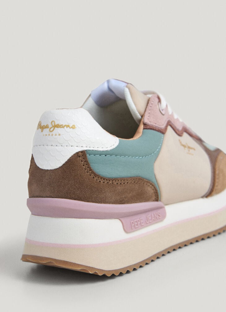 Pepe Jeans Combined Platform Trainers