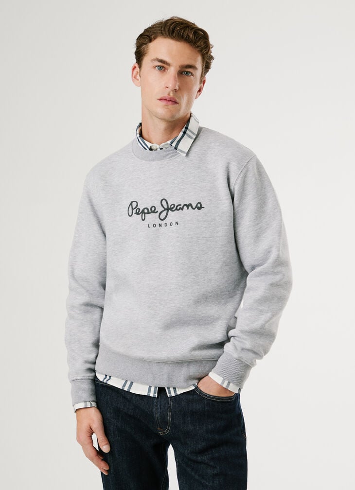 Pepe Jeans Crew Neck Logo Sweatshirt