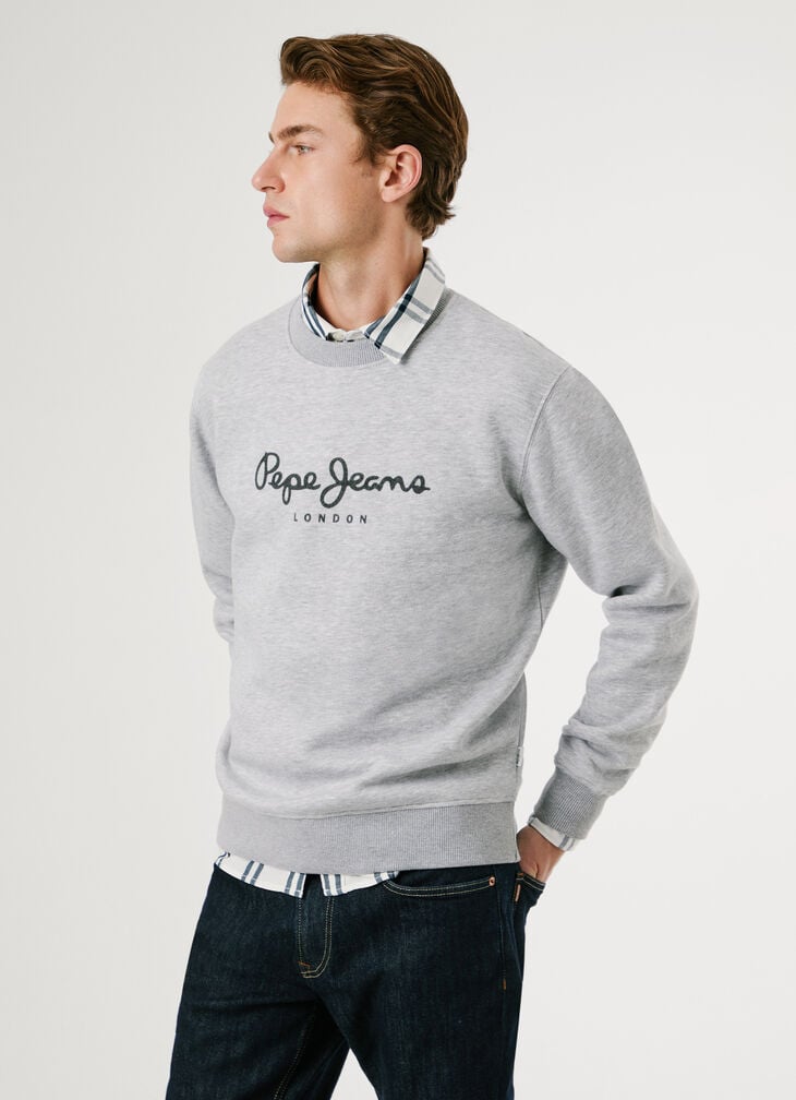 Pepe Jeans Crew Neck Logo Sweatshirt