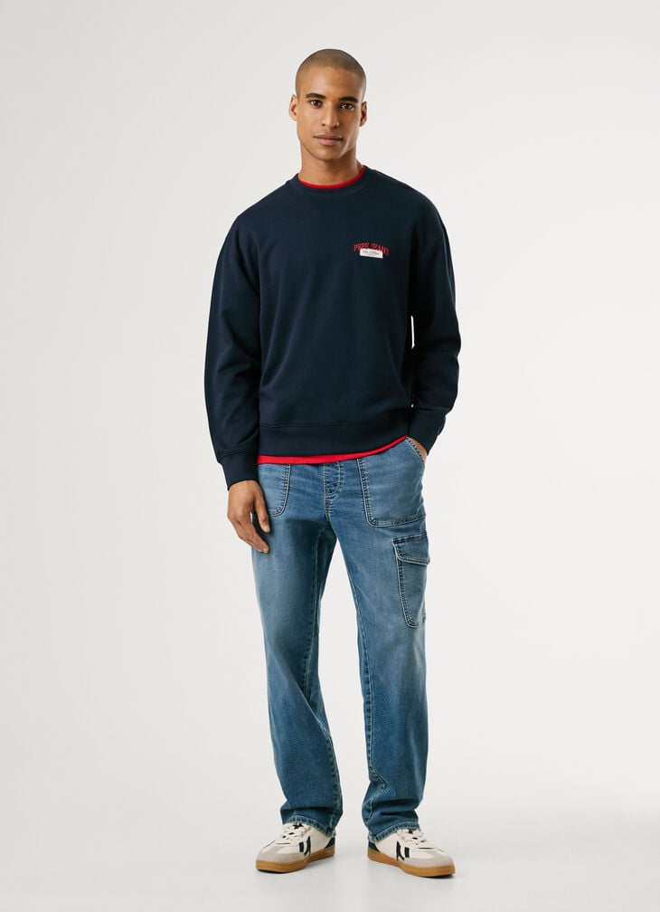 Pepe Jeans Crew Neck Logo Sweatshirt