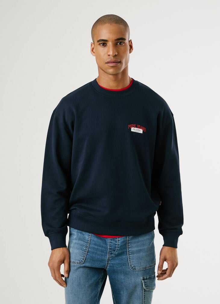 Pepe Jeans Crew Neck Logo Sweatshirt