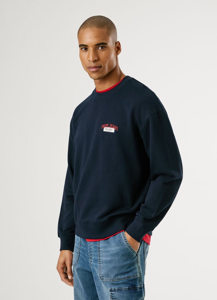 Pepe Jeans Crew Neck Logo Sweatshirt