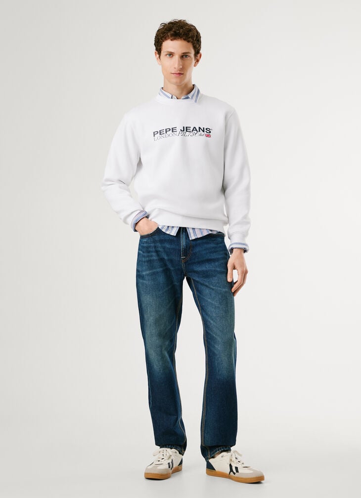 Pepe Jeans Crew Neck Logo Sweatshirt