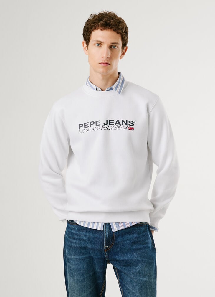 Pepe Jeans Crew Neck Logo Sweatshirt