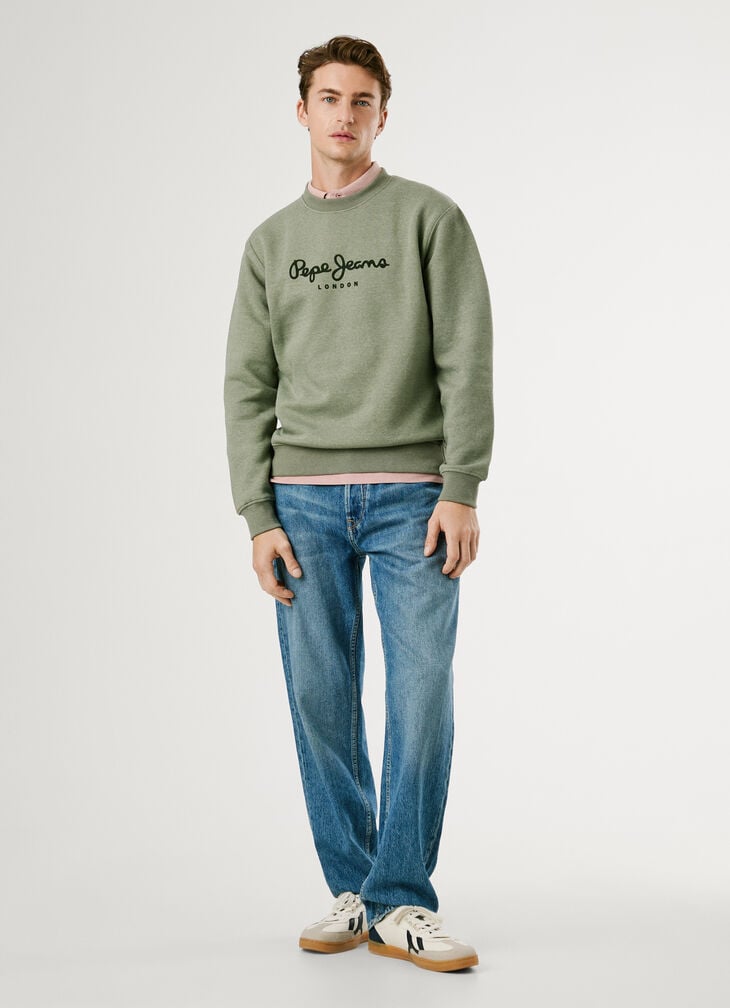 Pepe Jeans Crew Neck Logo Sweatshirt