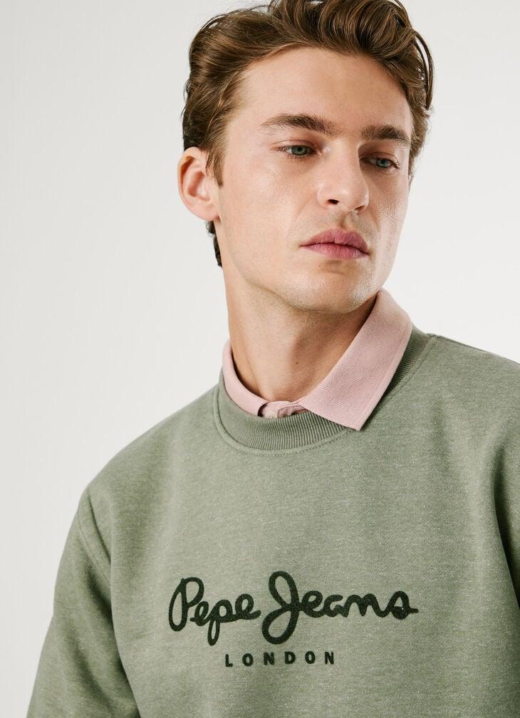 Pepe Jeans Crew Neck Logo Sweatshirt