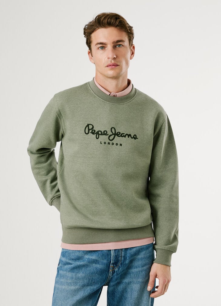 Pepe Jeans Crew Neck Logo Sweatshirt