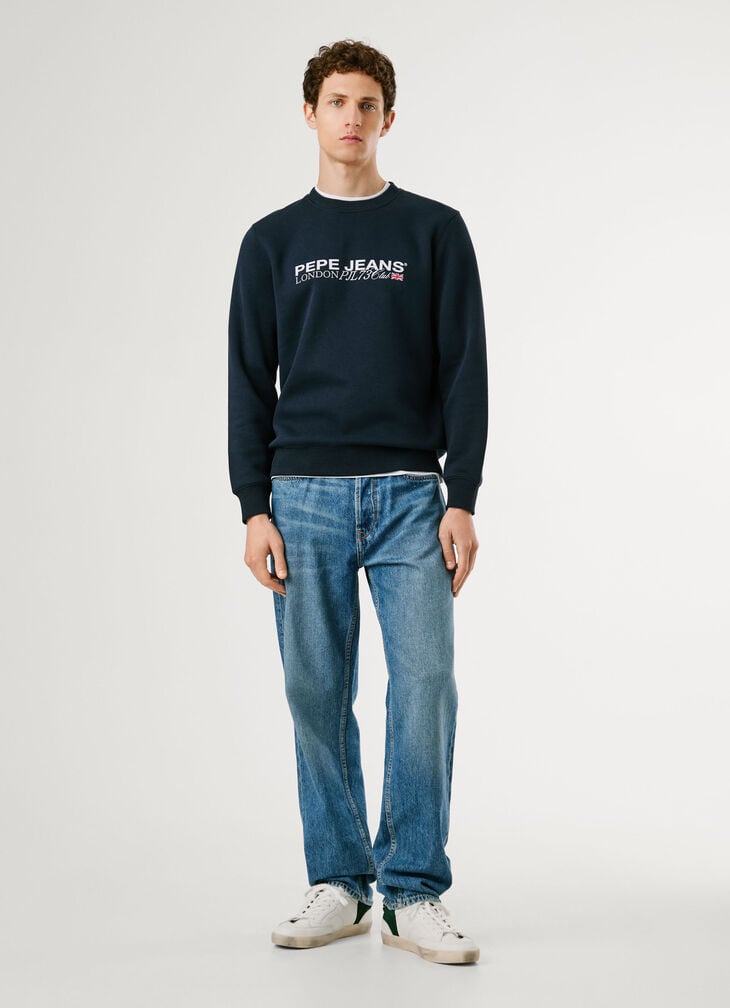 Pepe Jeans Crew Neck Logo Sweatshirt
