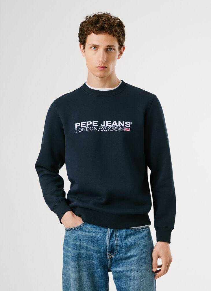 Pepe Jeans Crew Neck Logo Sweatshirt