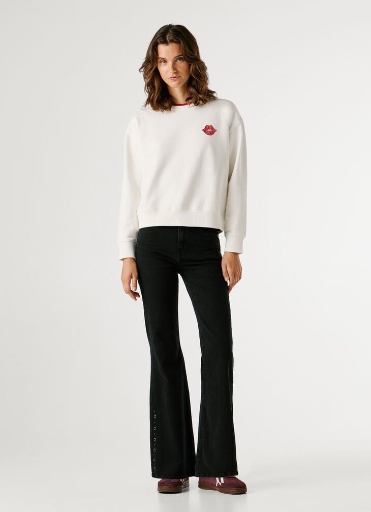 Pepe Jeans Crew Neck Logo Sweatshirt